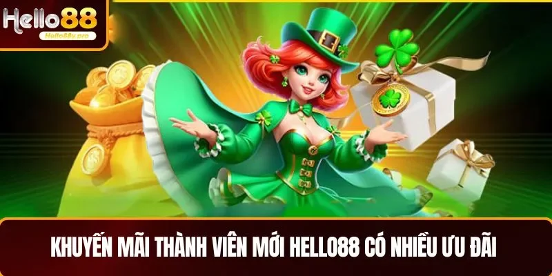 Khuyến mãi thành viên mới HELLO88 có nhiều ưu đãi hấp dẫn