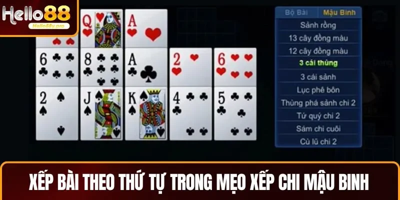 Trò chơi sẽ đơn giản hơn nếu biết mẹo xếp chi Mậu Binh