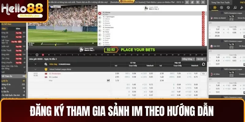 Đăng ký tham gia sảnh IM theo hướng dẫn